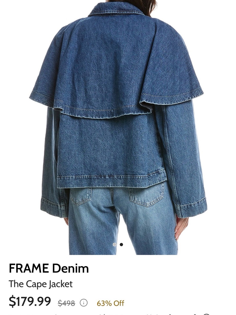 Stetson 100% Cotton Cape Jean Jacket - Picture 2 of 7
